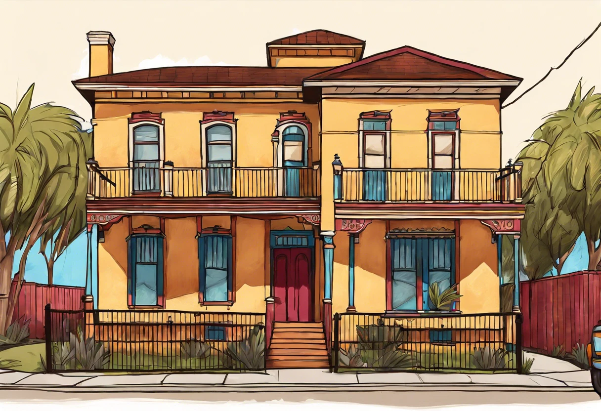Illustration of a historic home in Lincoln Heights emphasizing original architectural features.